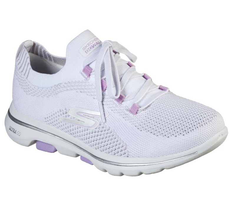 Skechers Dam Vita/Lavendel Sneakers - Gowalk 5 - Uprise - Sverige (EGMNT-4108)